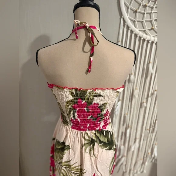 Tropical Floral Strapless Dress - Picture 4 of 6